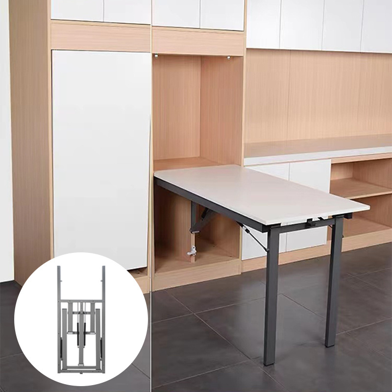 Folding Desk Hardware Hydraulic Wall Mounted Folding Table Wall Mounted Dining Table Folding