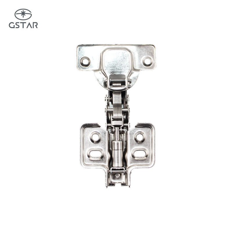 Furniture Hardware Cupboard Kitchen Cabinet Door Hinges Clip On Two Way Soft Close Adjustable Concealed Hydraulic Hinge