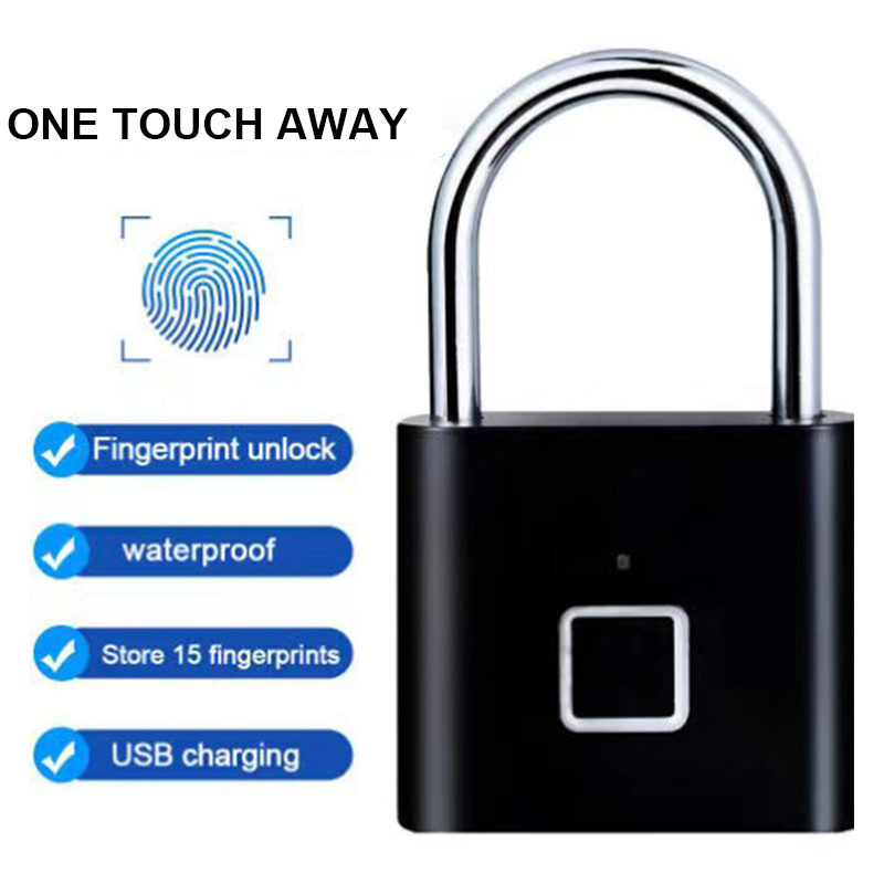 Waterproof Smart Cabinet Lock Electronic Fingerprint Door Lock Smart Padlock Security Padlock For Luggage