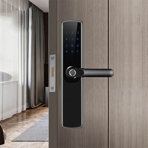 Wifi Smart Door Lock Mechanical Keyless Entry Door Lock Fingerprint Door Lock Waterproof Outdoor Gate