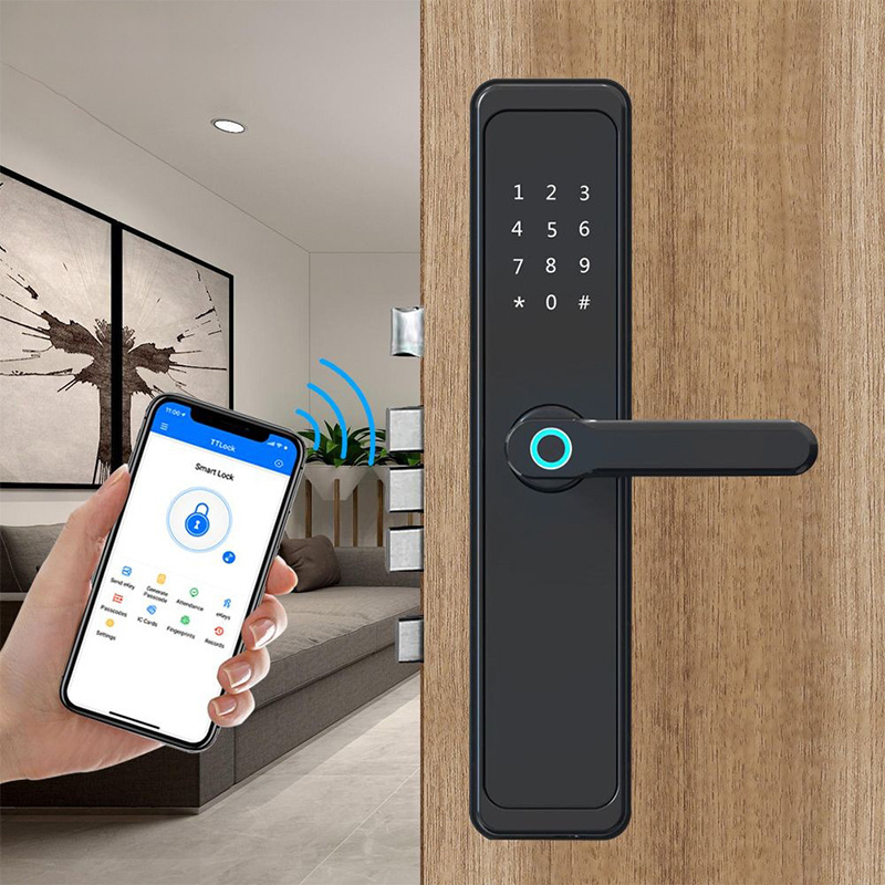 Smart Lock Fingerprint Door Lock Smart Card Fingerprint Door Lock Door Knob With Keypad And Key