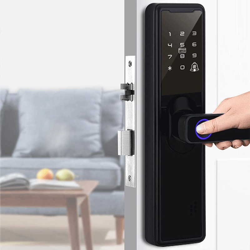 Wifi App Smart Door Lock Biometric Lock Fingerprint Door Handle Digital Keyless Lock