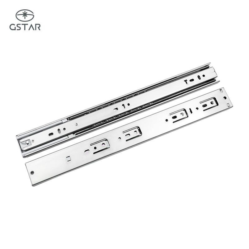 Stainless Steel 45Mm Heavy Duty Soft Close Drawer Slides Kitchen Cabinets Locking Drawer Slide