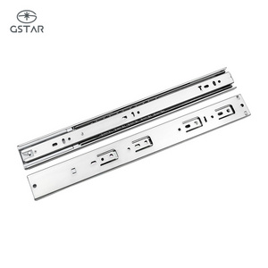 Stainless Steel 45Mm Heavy Duty Soft Close Drawer Slides Kitchen Cabinets Locking Drawer Slide