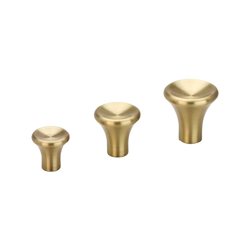 Manufacturing Luxury Europe Style Modern Solid Brass Knob Gold Cabinet Drawer Furniture Cupboard Knobs