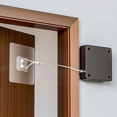 No Punch Rope Door Closers Concealed Door Closer Punch Free Automatic Sensor Auto Door Closer