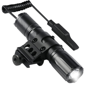 Waterproof LED Torch Light 1000 High Lumen Tactical Flashlight LED Hunting Weapon Light with Picatinny Mount and Pressure Switch