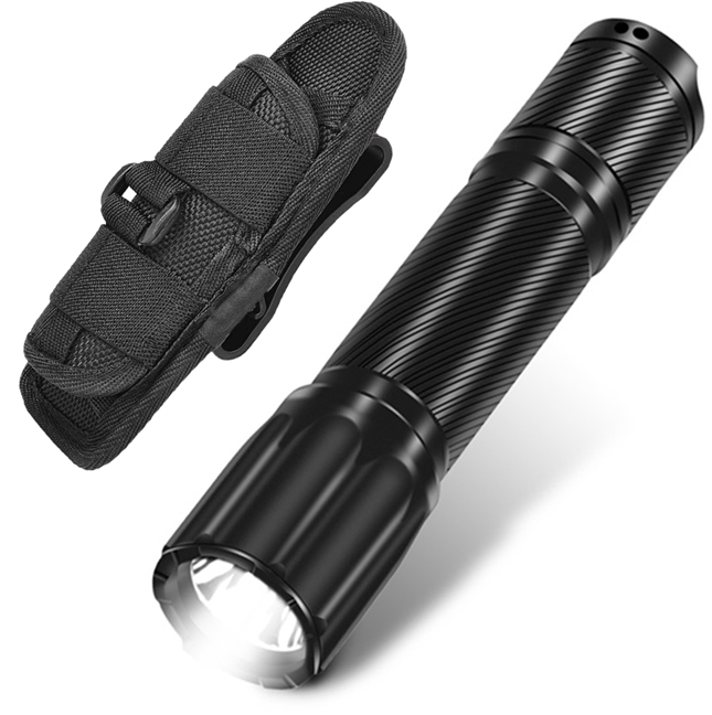 IP65 waterproof flashlight 1200 lumens Tactical flashlight with 3 modes pressure switch USB charging kit