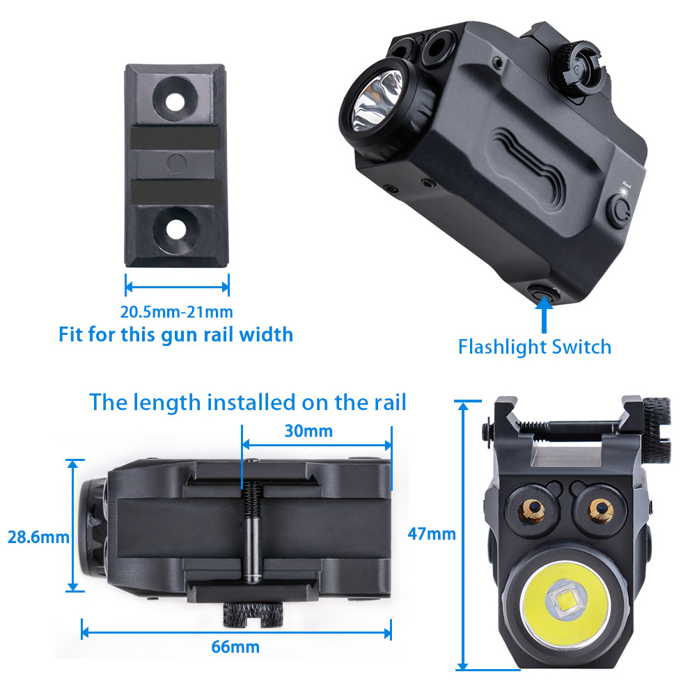 660lumens Tactical Flashlight Activities Camping Rechargeable Battery 90 Led Torch Light IP65 Double Laserfor Outdoor and Indoor