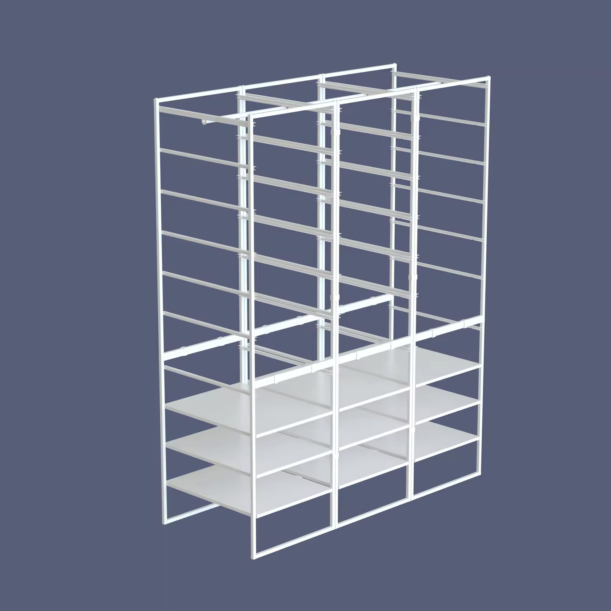 Customized Wholesale GuanRiver Heavy Duty Shelving 300 Kg layer Garage Black  Storage Metal Stacking Shelf Rack for Warehouse