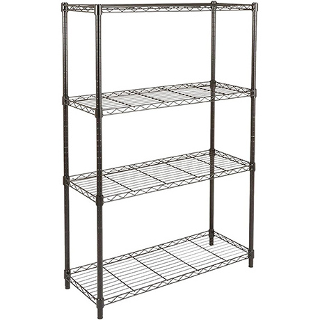 Customized Wholesale GuanR Heavy Duty 5 Tiers Powder Coated Metal Storage Wire Shelf NSF Approval Wire Rack Shelving