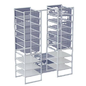 Customized Wholesale Wire Shelving Save Drying Dish Restaurant Plate Rack Dish Storage Metal Stainless Steel Kitchen Dish Rack