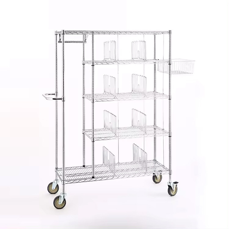 Customized Wholesale GuanRiver cabinet storage wire shelf rack 6 tier wire shelving unit nsf metal shelf rack steel wire shelf