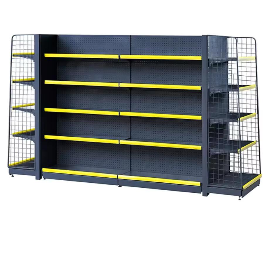 Customized Wholesale GuanRiver Display Shopping Gondola Wooden cabinet For Supermarket Shelves Supermarket Rack Shelf