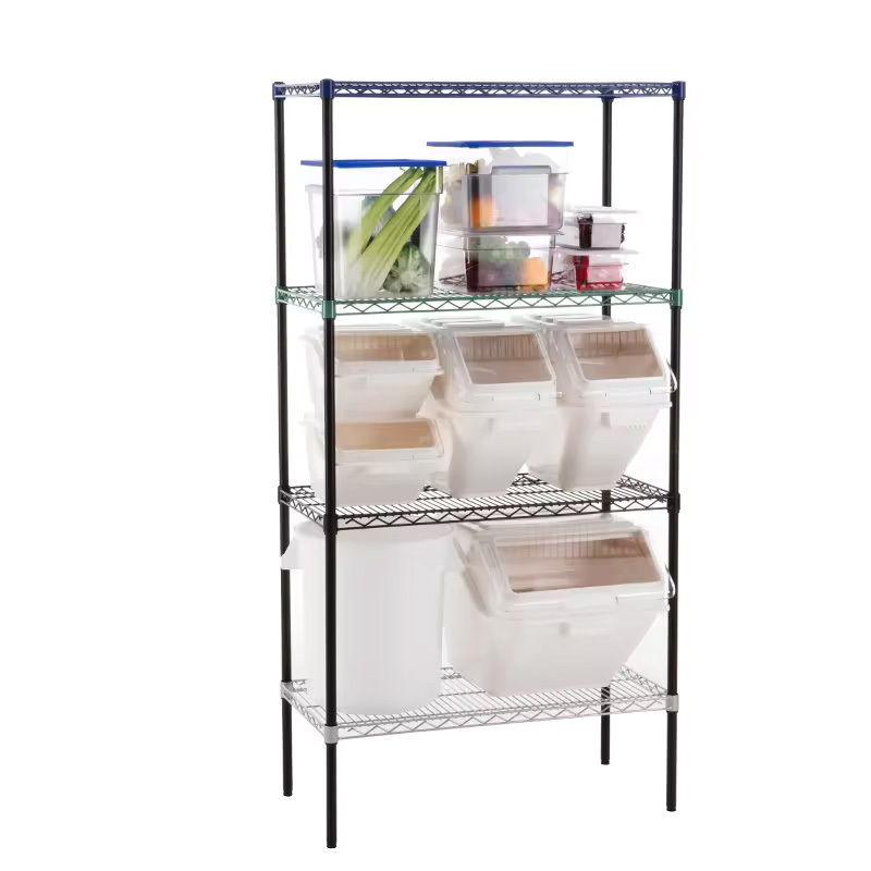 Customized Wholesale GuanRiver 5-tier wire shelving 5 shelves unit metal storage wire shelf rack wire shelf organizer