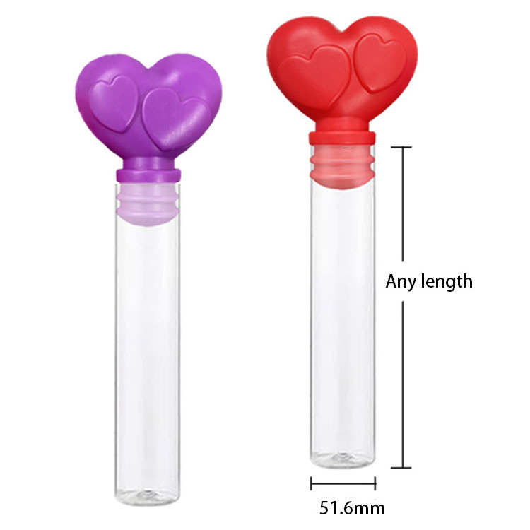 Holiday Heart Shape Plastic Candy Cane Candy Container Empty Clear Plastic Candy Cane Tubes