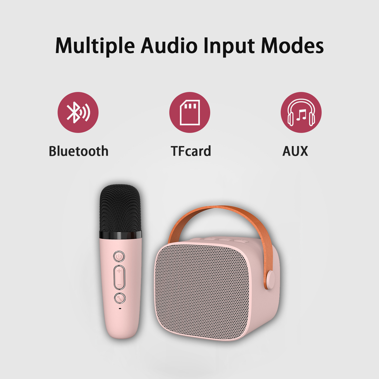 Mini Portable Wireless Mic Magical Voice Party Box Small Kids Karaoke Machine bluetooth speaker With Microphone Home singing