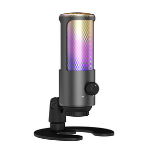 USB Condenser Podcast Microphone Desktop Broadcasting Mic for Recording Live Streaming Gaming