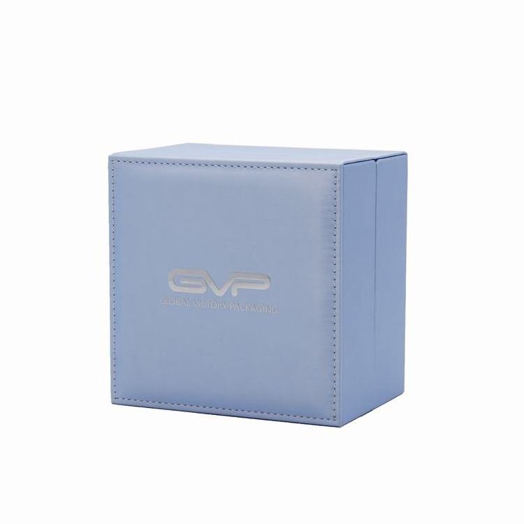 2022 Trending Unique High quality quartz watches box single pu leather packaging boxes for watch with round pillow insert