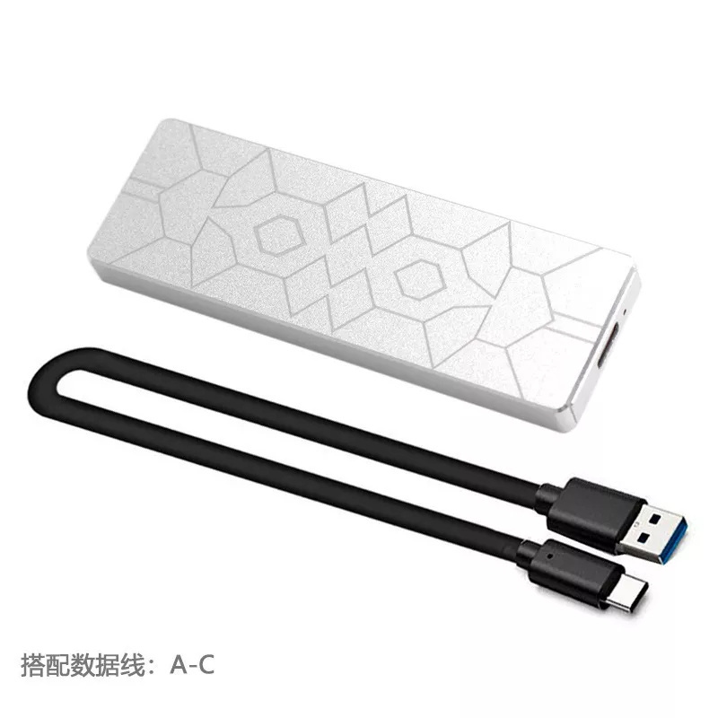 Aluminum Alloy M.2 to USB3.1 Type-C SSD Enclosure 2230/2242/2260/2280 Nvme M-Key SSD Case