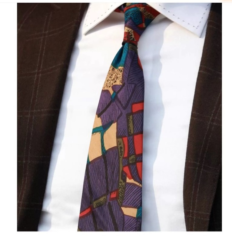 NO MOQ Custom Digital Printing Silk Tie Logo Silk Printed Ties Men