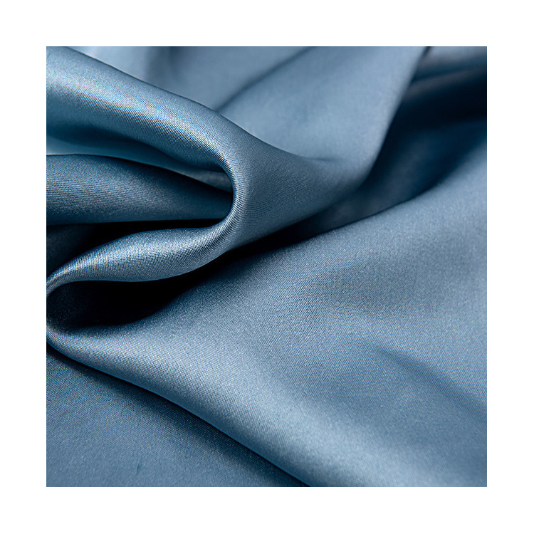 100% Acetic Acid Wholesale Stretch Satin Fabric Polyester Micro Elastic Matte Satin Fabric for Women's Clothing