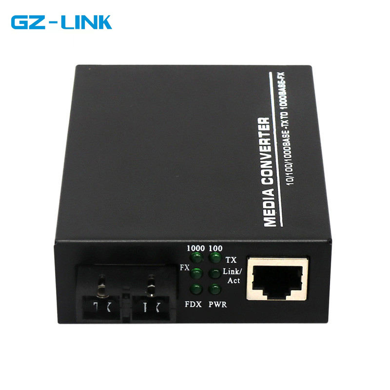 GZ-LINK Outdoor Managed Network Dual Fiber Optic To Rj45 Port 10/100/1000m Fiber Ethernet Giga Cwdm Media Converter