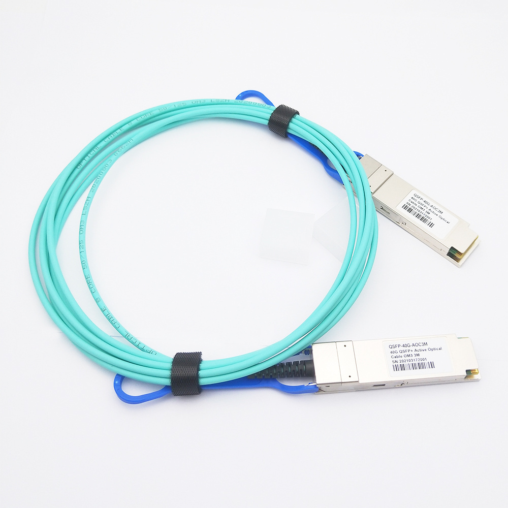 Active Optical Cable SFP 10G /SFP28 25G/ QSFP 40G /QSFP28 100G AOC 1m 3m 5m 10m 15m 20m China Optic Cable