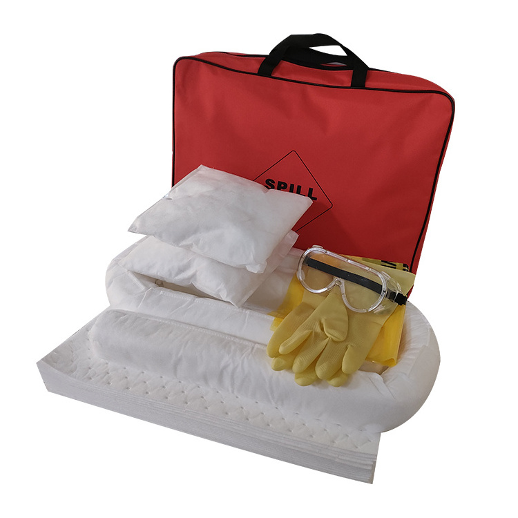 45L portable white color oil spill kits for tank truck