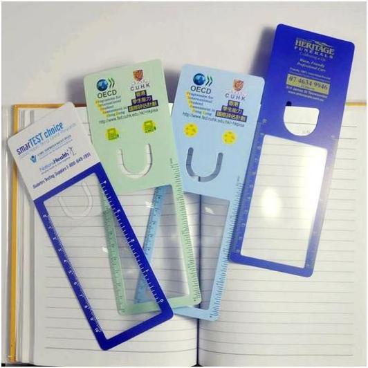 PVC Bookmark Card Magnifying Glasses Reading Glass Ultrathin Lens Middle Aged And Elderly People Small Pocket Magnifier ..