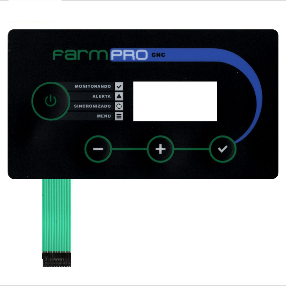 PET membrane switch panel with LCD window for mobile phone