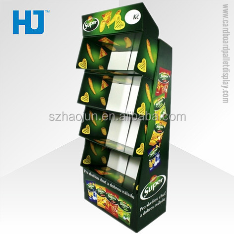 Luxury cardboard display riser cardboard floor display, advertisement carton counter for illy coffee