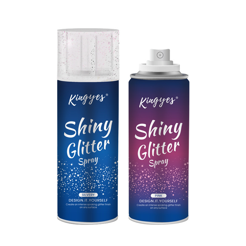 Popular Party 120ml Organic Body Glitter Spray Hair Body Delicate Highlighting Film Spray