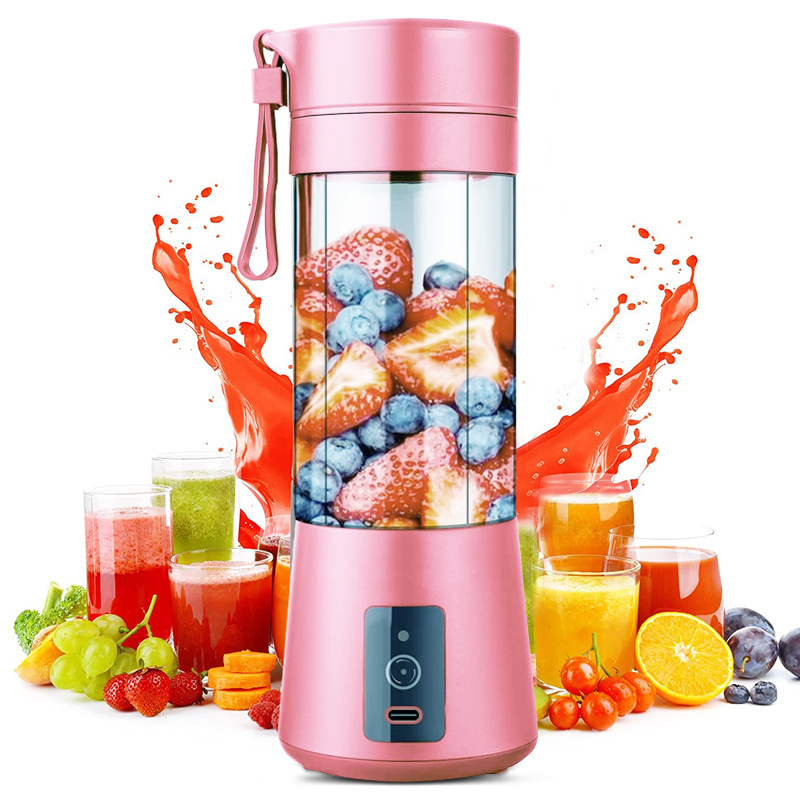 380ML Fruit Juicer Personal Size Portable Juicer Cup Rechargeable USB Mini Blenders For Travel