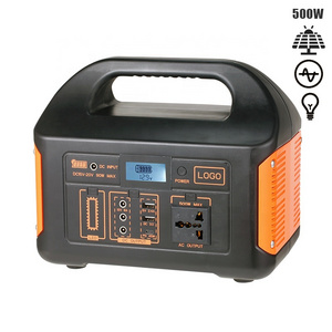 Portable Solar Generator Panel Sets Power Station For Emergency Household