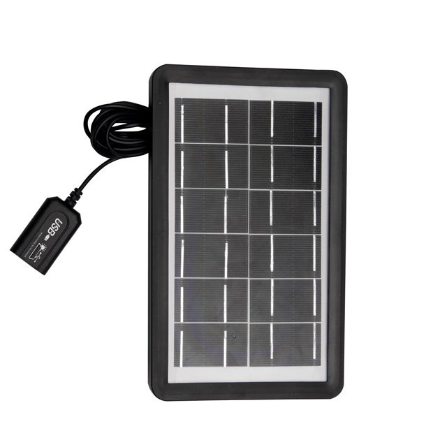 Portable solar panel power charger  for cellphone and electronic products with 5 in 1 charging 3W 8W 6V solar battery charger