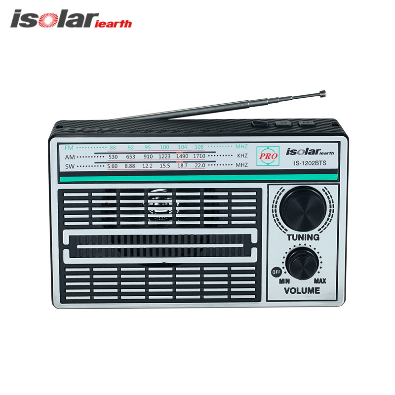 Powerful Led Light Fm/Am/Sw1-2 4 Band Radio Solar Charge Panel Light Radio With Solar Energy