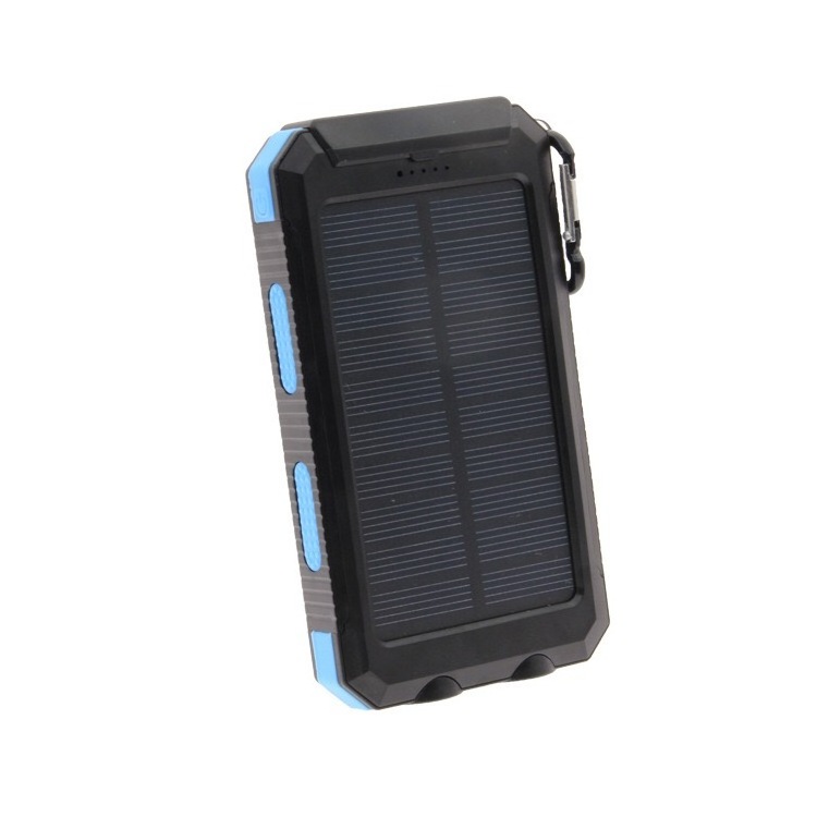 High-tech latest outdoor emergency products waterproof charging treasure solar panel charging 20000mah power battery