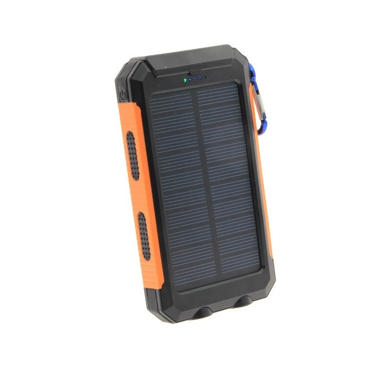 High-tech latest outdoor emergency products waterproof charging treasure solar panel charging 20000mah power battery