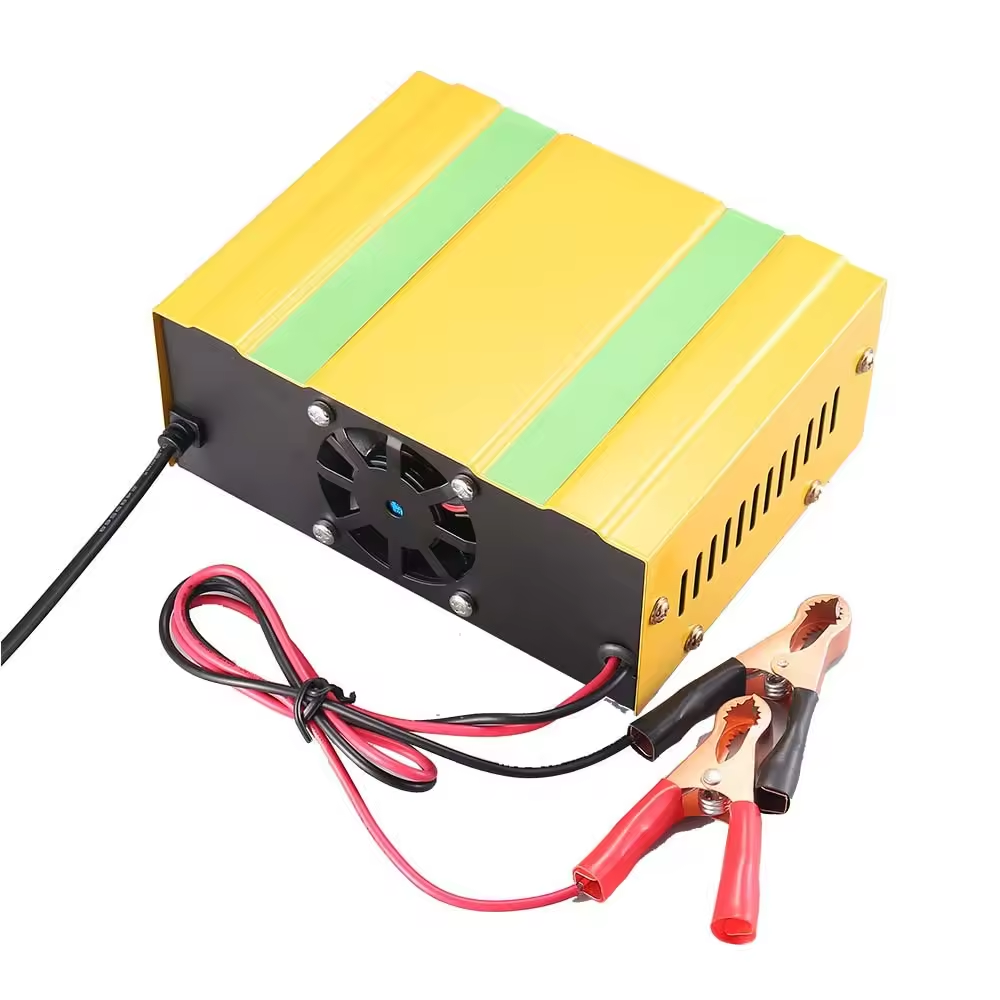 Universal Cars Vehicles 12V/24V Intelligent Pulse Repair Charger 12.6V Lithium Battery Full Automatic Car Battery Charger