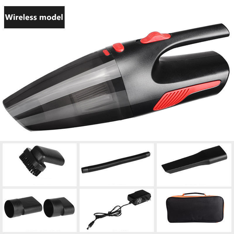 Mini 12V Wet Dry Car Vacuum Cleaner Wireless handheld car vacuum cleaner with LED Lights for Car Office Home Cleaning