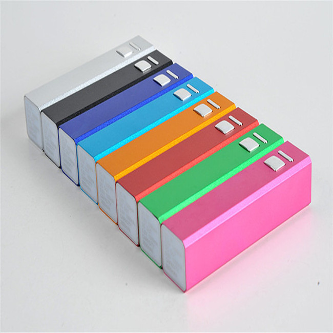 Hot Sale Universal Power Bank 2600mAh portable Charger Aluminum Column Pocket Power Bank