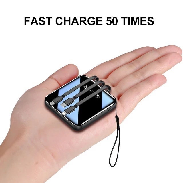 Portable Cell Phone Charger 30000mAh 2USB Ports/Super Bright Flashlight Portable Charger Quick Charge Phone Pad