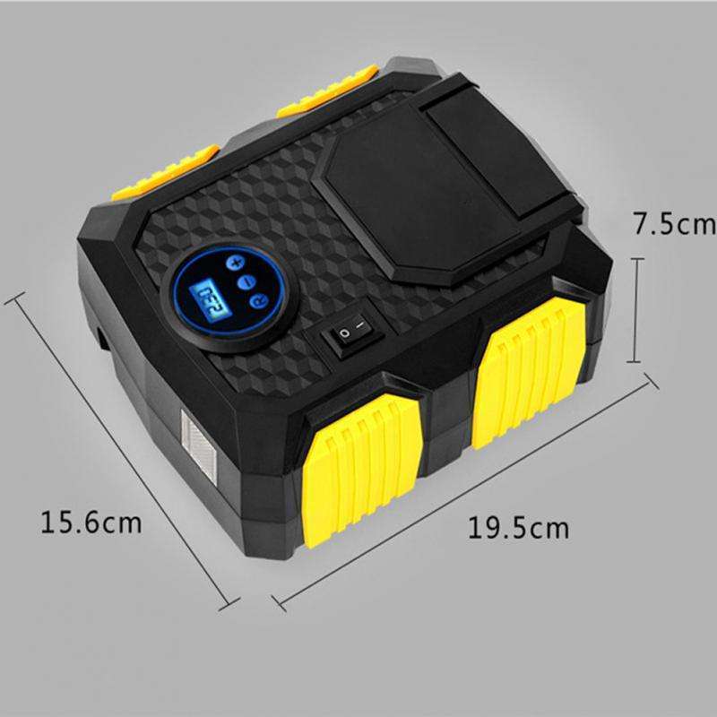 Newest Wired digital auto stop 12V DC mini portable car air pump compressor inflators bike motorcycle car tire inflator