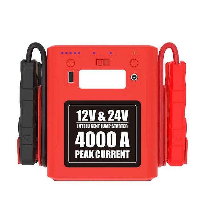 High Power Car Jumper Starter 56000mah Power Bank Peak 4000A 12V/24V Battery Booster Portable Power Station Jump Starter