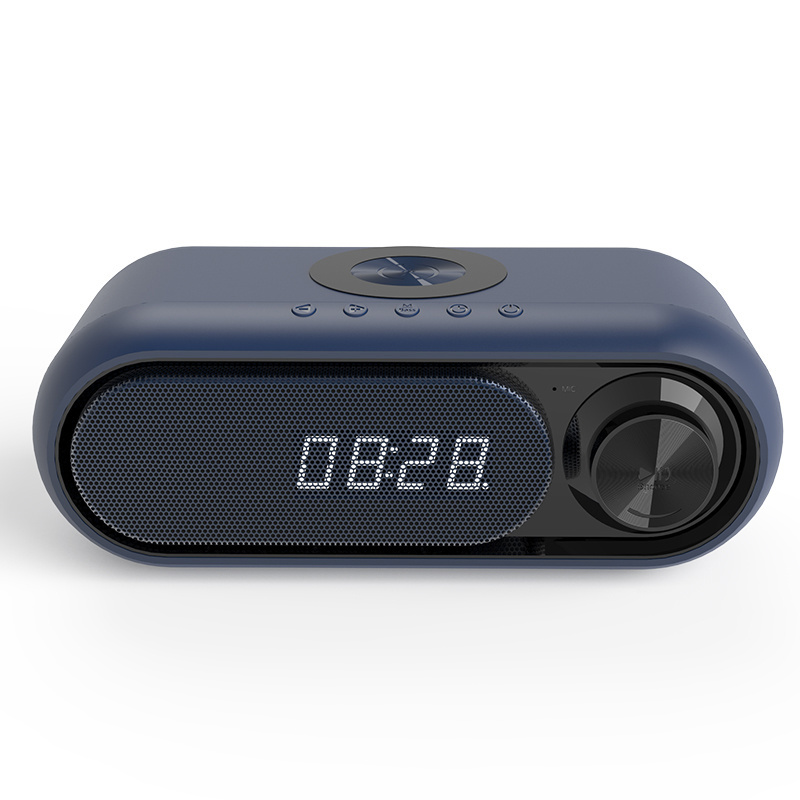 2024 Clock Bluetooth Wireless Charger Qi Fast Wireless PowerBank With Thermometer/ FM/Clock Phone Charger CE FCC ROHS