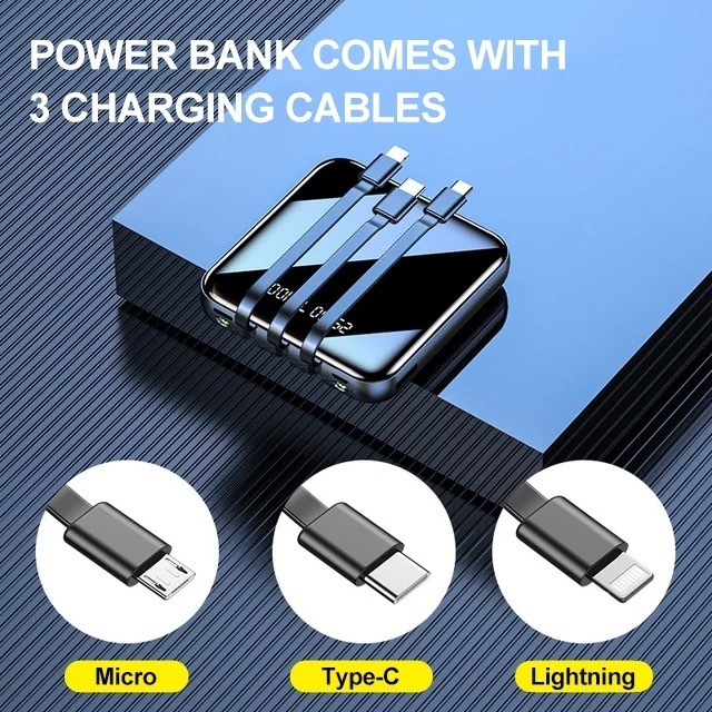 Portable Cell Phone Charger 30000mAh 2USB Ports/Super Bright Flashlight Portable Charger Quick Charge Phone Pad