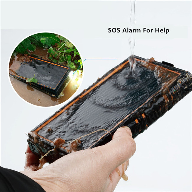 20000mah  Solar Power Bank With 2 USB Port 1 Flashlight For Portable Power Bank