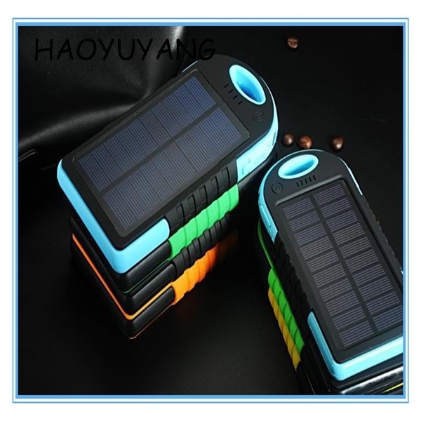 Mini Solar Power Bank 5000mah Solar Charger Dual USB External Portable