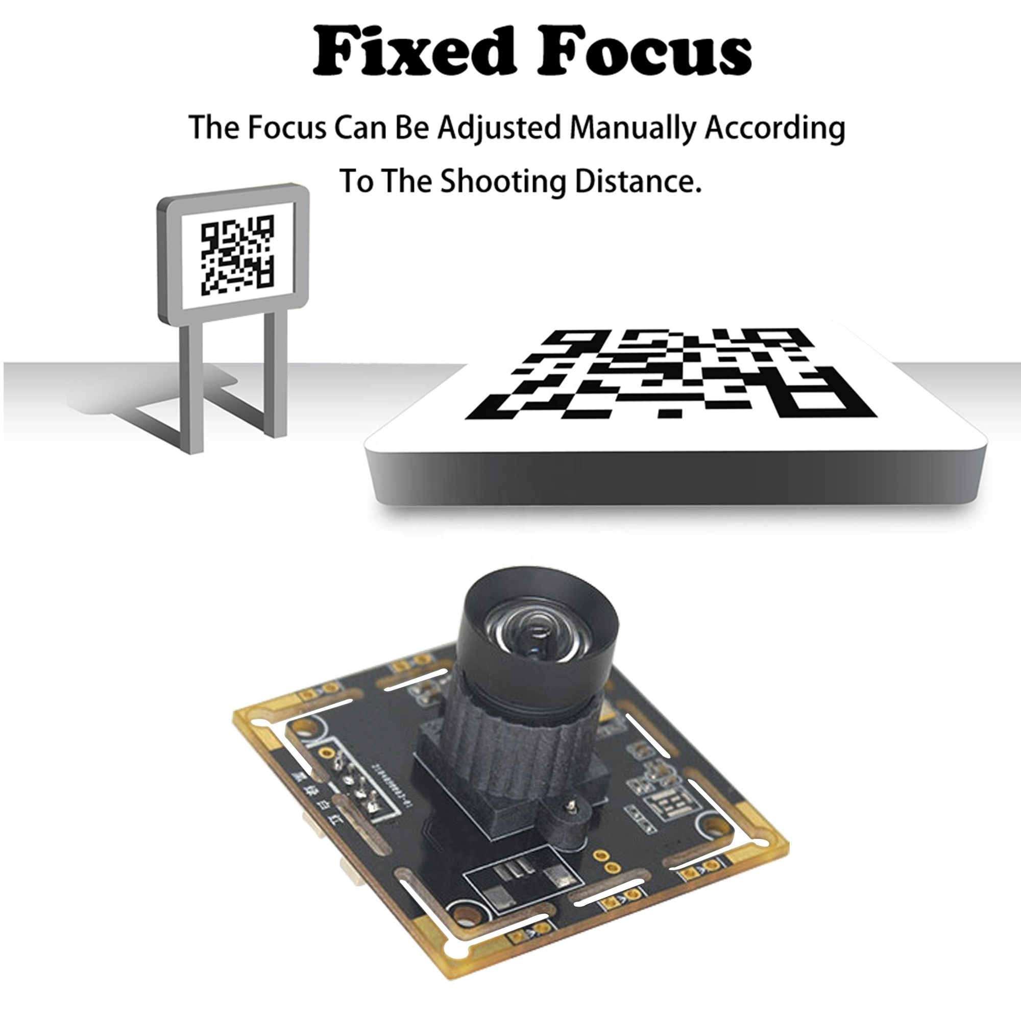 OEM 16MP 4K HD Fisheye Lens Industrial Camera Module UVC IMX298 Cmos Fixed Focus USB Camera Module For OCR Scanning